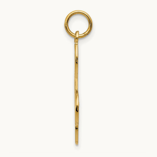 Treble Clef Charm — 14K Yellow Gold