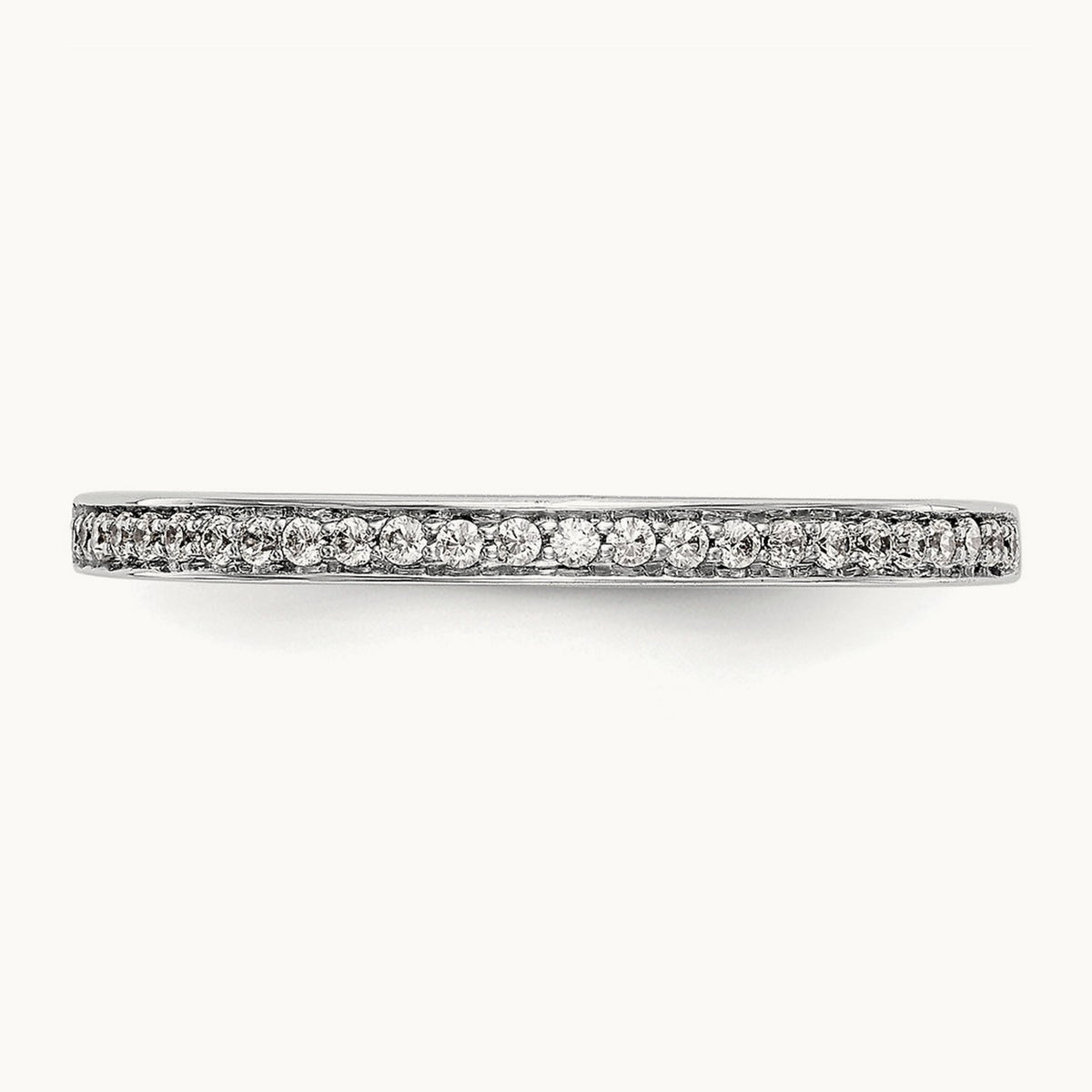 Diamond Wedding Band, 14K White Gold