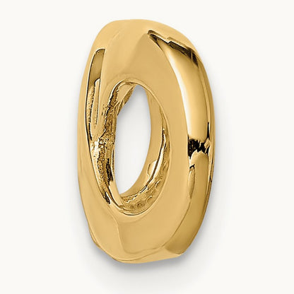 Fancy Polished Infinity Figure-8 Slide — 14K Yellow Gold