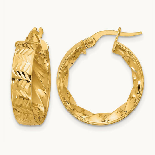 Polished and D/C Hoop Earrings — Leslie's — photo set