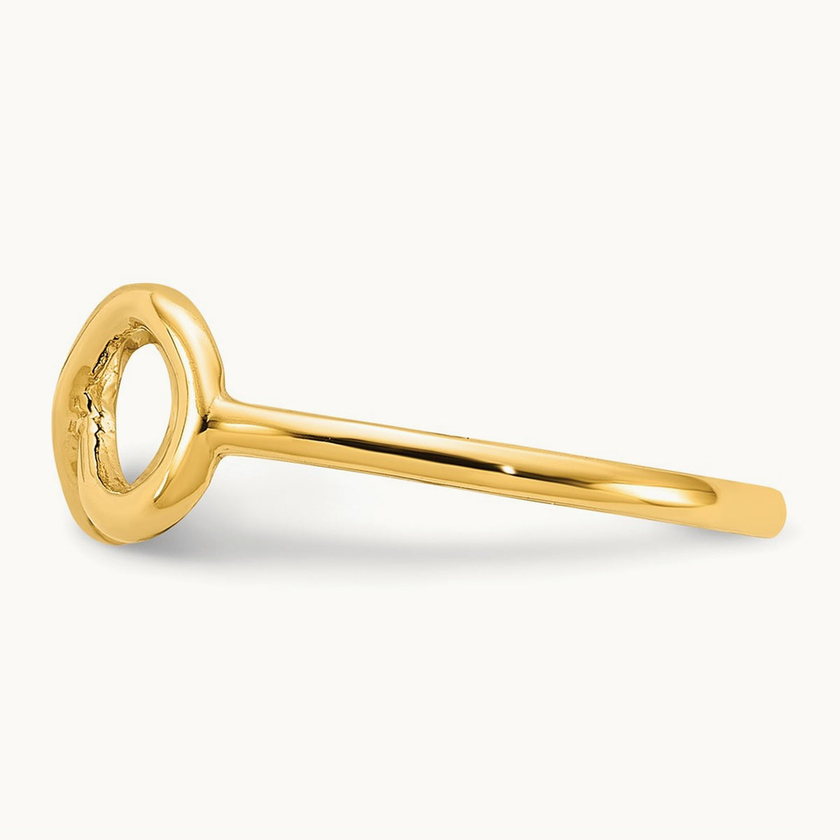 Polished Infinity Ring — 14K Yellow Gold, 7