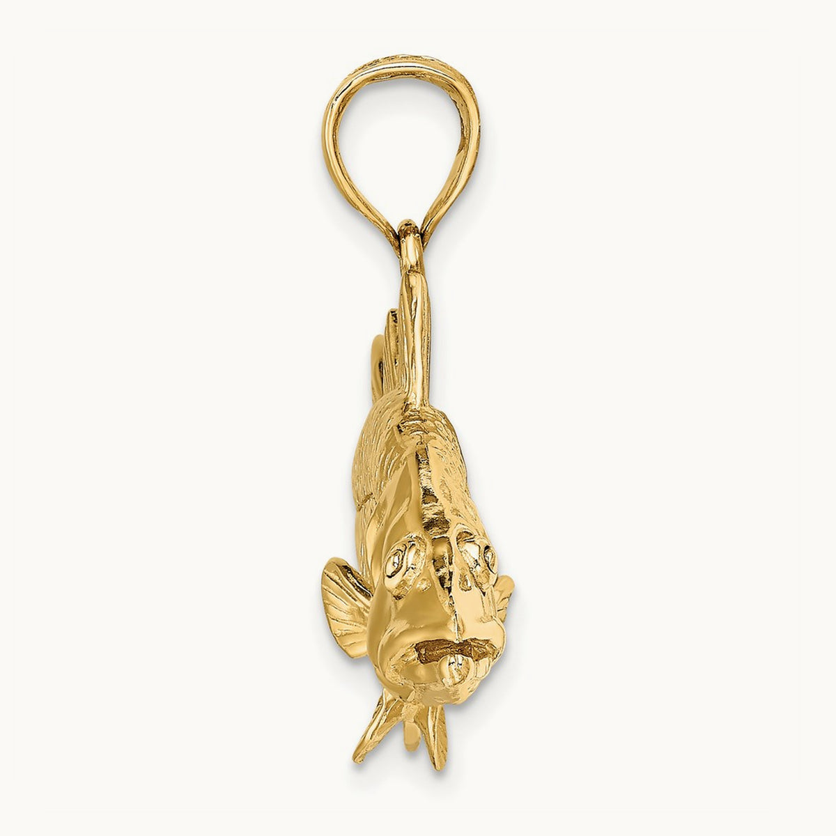3-D Snook Fish Charm — 20mm