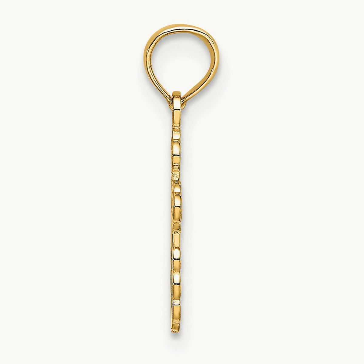 Mini Eastern Orthodox Cross Charm, 14K