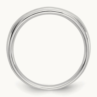 7-Stone Diamond Channel Band, 14K White Gold