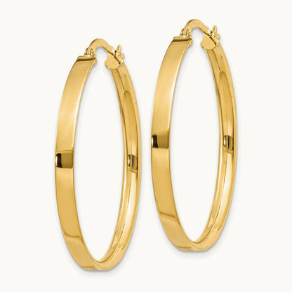 XL Hoop Earrings — 14K Yellow Gold