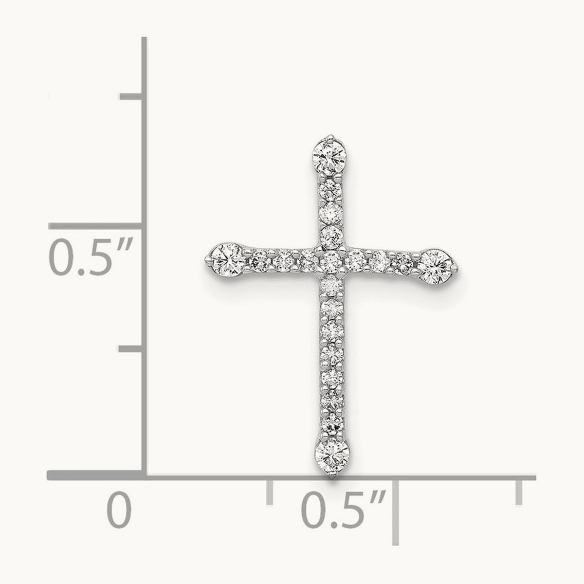 1/5ct. Diamond Cross Chain Slide — photo set