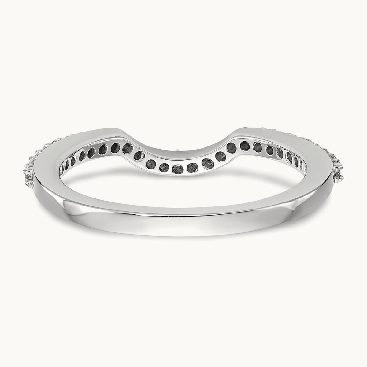 Diamond Wedding Band, 14K White Gold