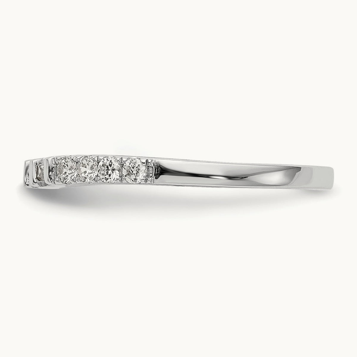 Diamond Wedding Band, 14K White Gold