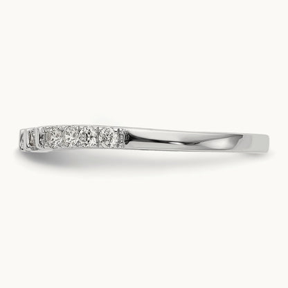 Diamond Wedding Band, 14K White Gold