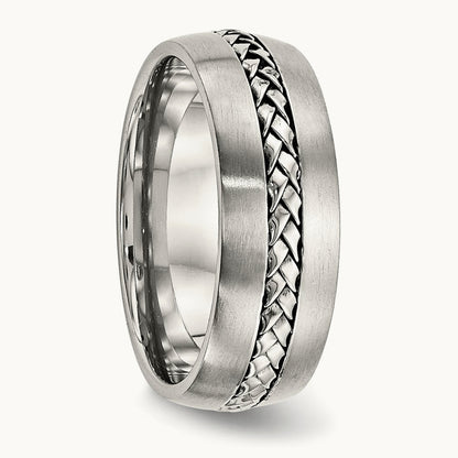 Brushed and Polished Braided Band — photo set