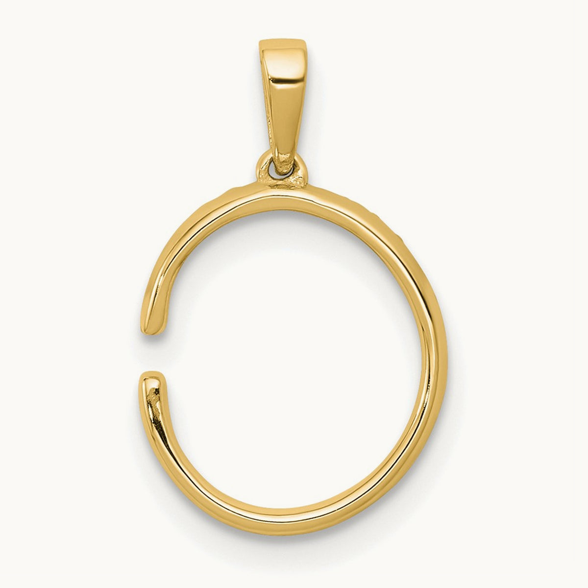 Diamond Letter C Initial Pendant, 14K