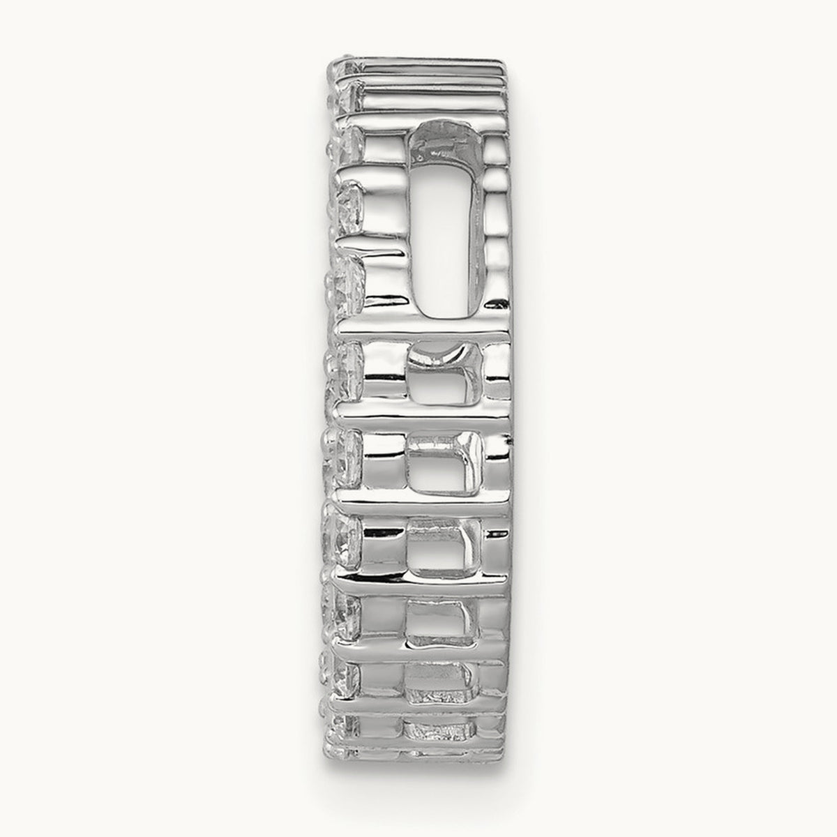 Circle Chain Slide Pendant, 0.50-1.00 ct tw Lab-Grown Diamond