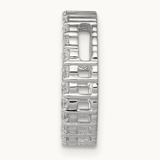 Circle Chain Slide Pendant, 0.50-1.00 ct tw Lab-Grown Diamond