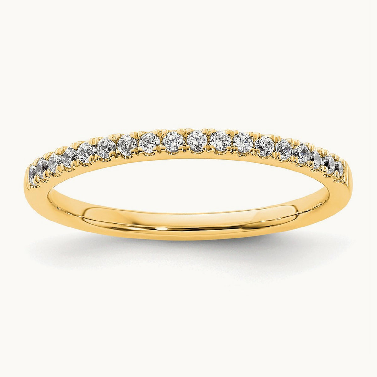 Diamond Wedding Band — 14K Yellow Gold, 7