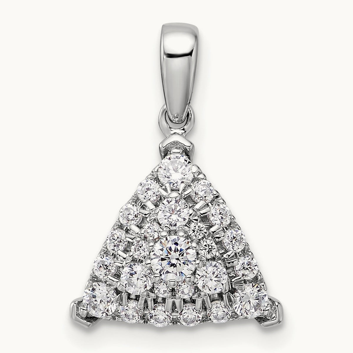 Triangle Cluster Pendant, 0.50 ct tw Lab-Grown Diamond