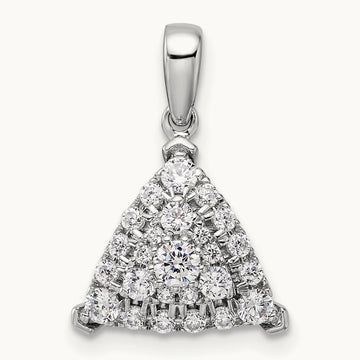Triangle Cluster Pendant, 0.50 ct tw Lab-Grown Diamond