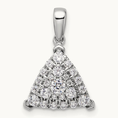 Triangle Cluster Pendant, 0.50 ct tw Lab-Grown Diamond