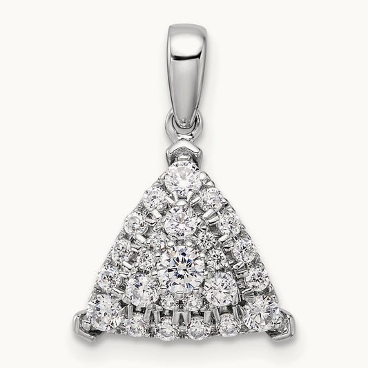 Triangle Cluster Pendant, 0.50 ct tw Lab-Grown Diamond
