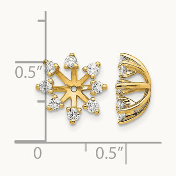 AA Fancy Diamond Earring Jacket, 14K