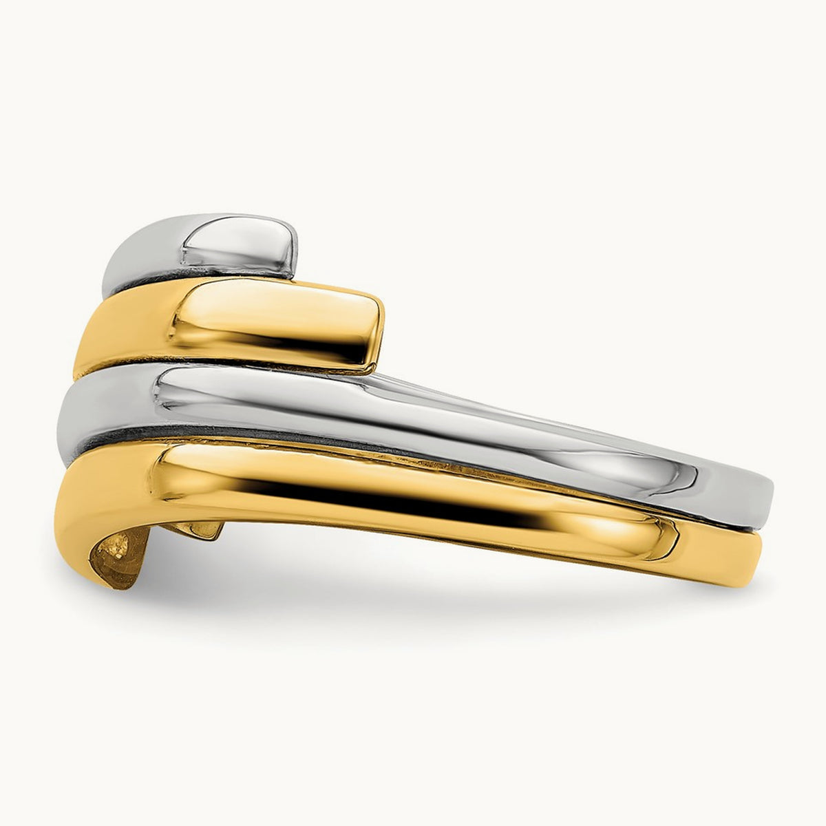 Crossover Band, 14K Two-tone