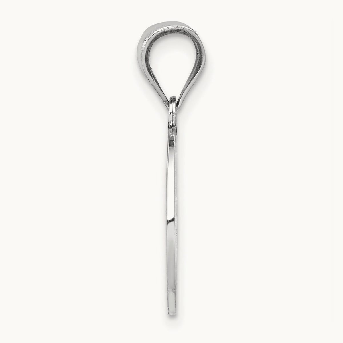 Reversible Cross & 1st Holy Communion Charm — 14K White Gold