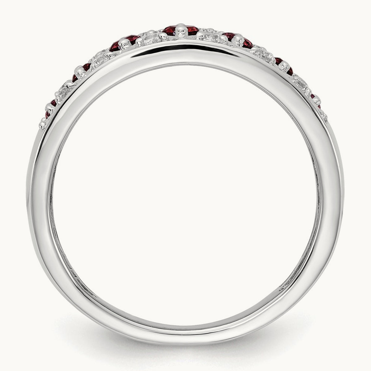 Created Ruby Fancy Ring, 0.20 ct tw Lab-Grown Diamond