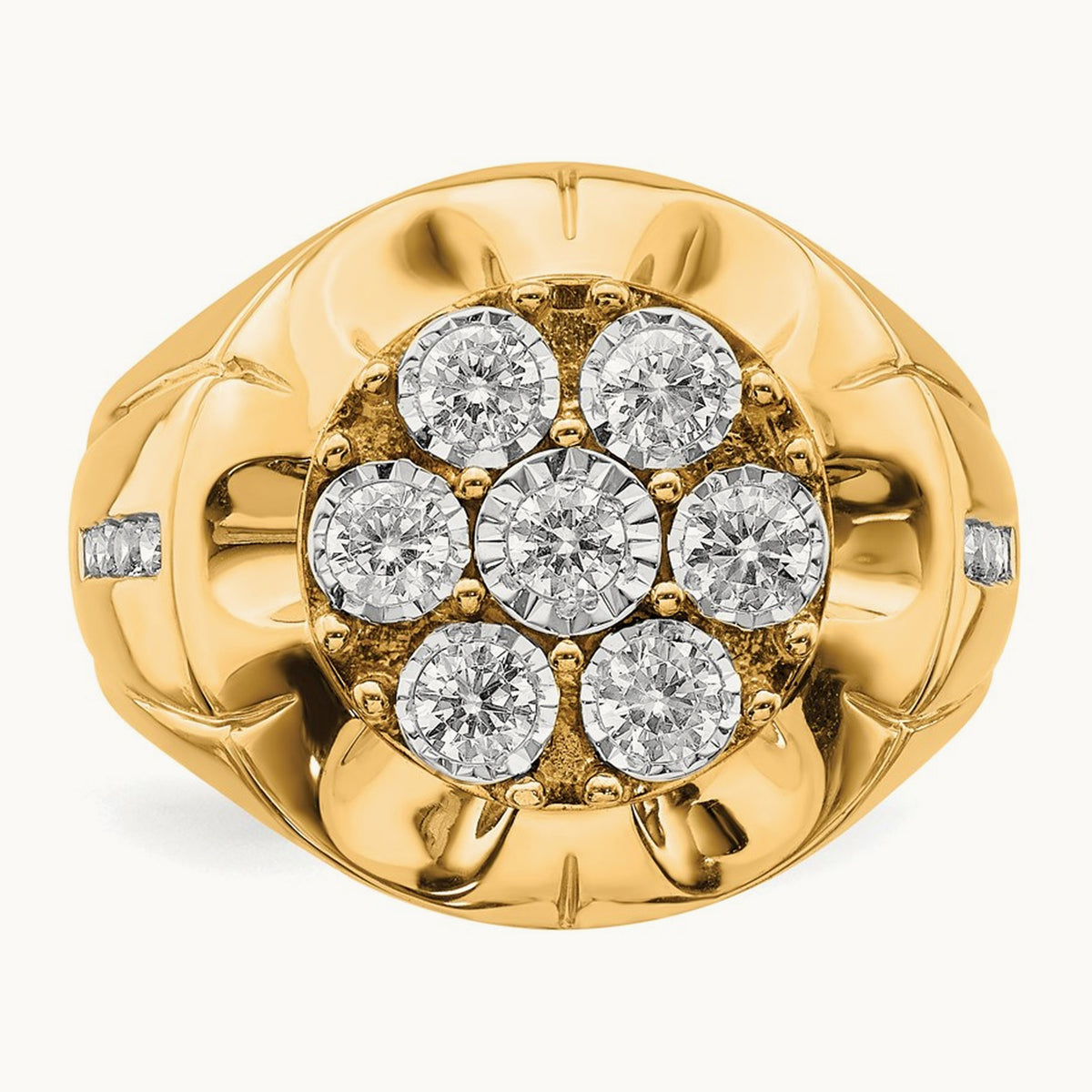 Diamond Mens Ring, 14K