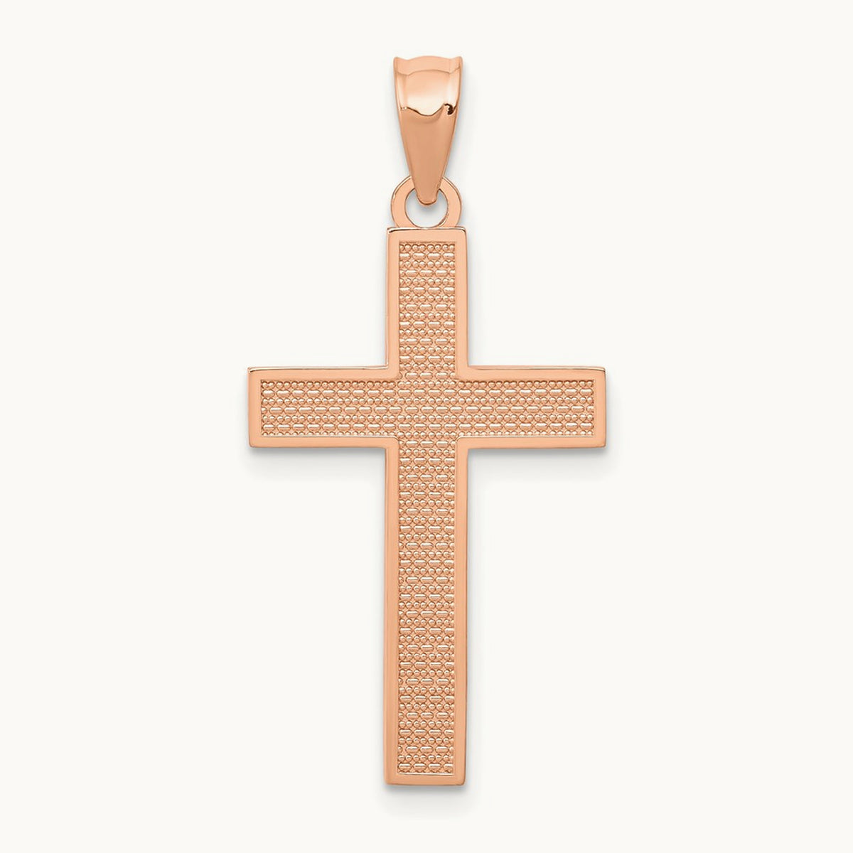 Cross Pendant, 14K Rose Gold