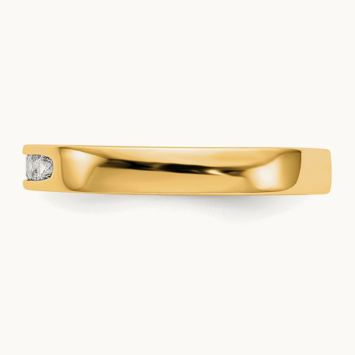 Setting: 5- Stone Closed Channel Band Mounting, 2.1mm — 14K Yellow Gold