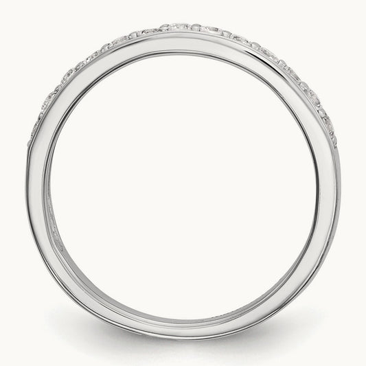 Diamond Wedding Band, 14K White Gold