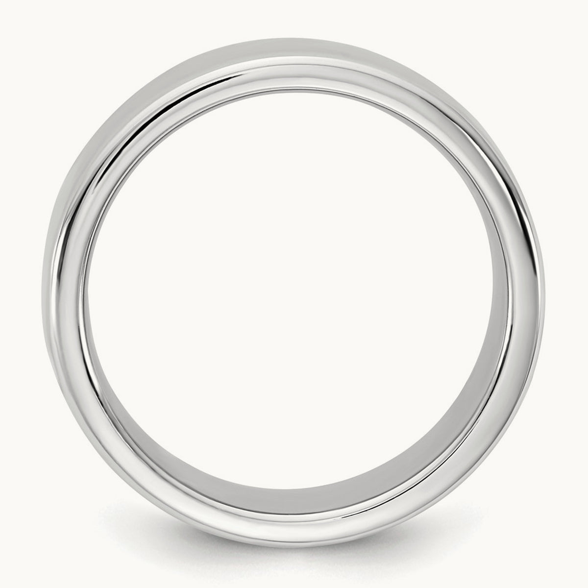 European Comfort Fit Band — 14K White Gold, 7mm