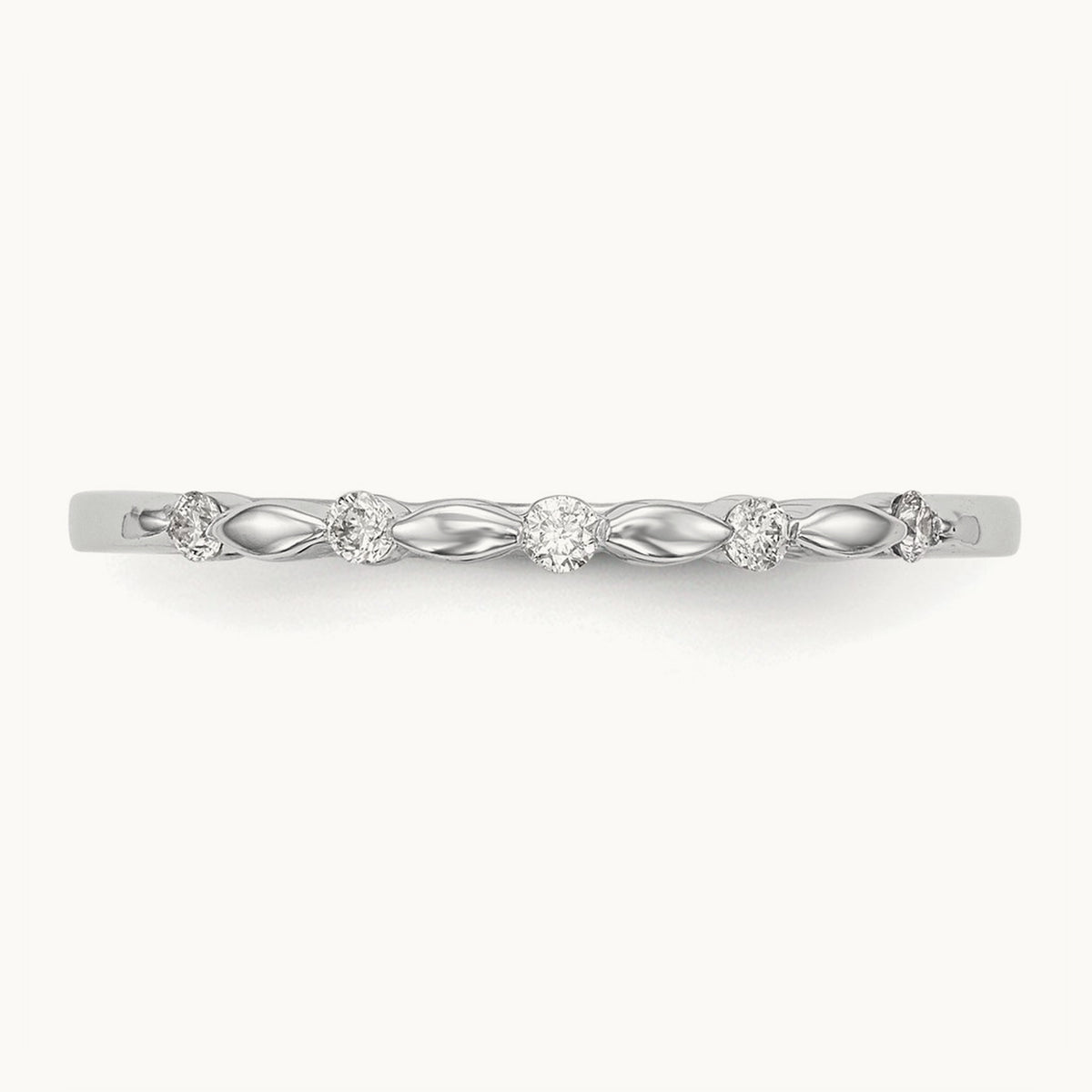 Diamond Band, 0.07 ct tw — 14K White Gold