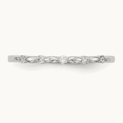 Diamond Band, 0.07 ct tw — 14K White Gold