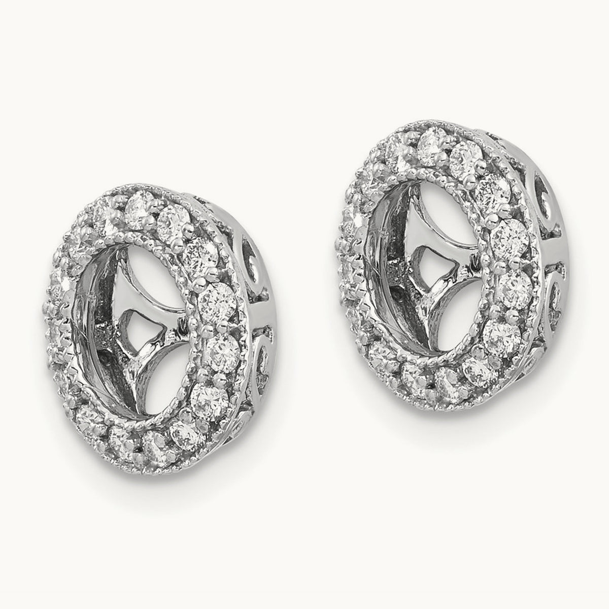 VS Diamond Earring Jacket, 14K White Gold