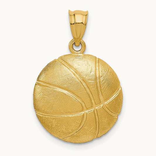 Basketball Charm, 14K