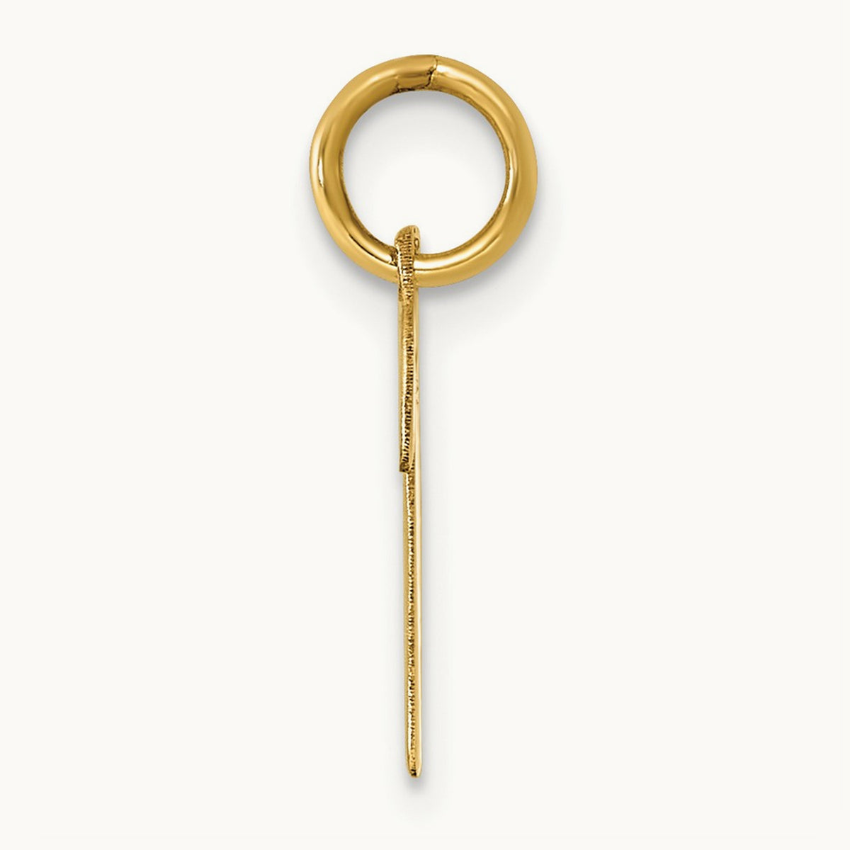 Small Script Letter P Initial Charm, 14K