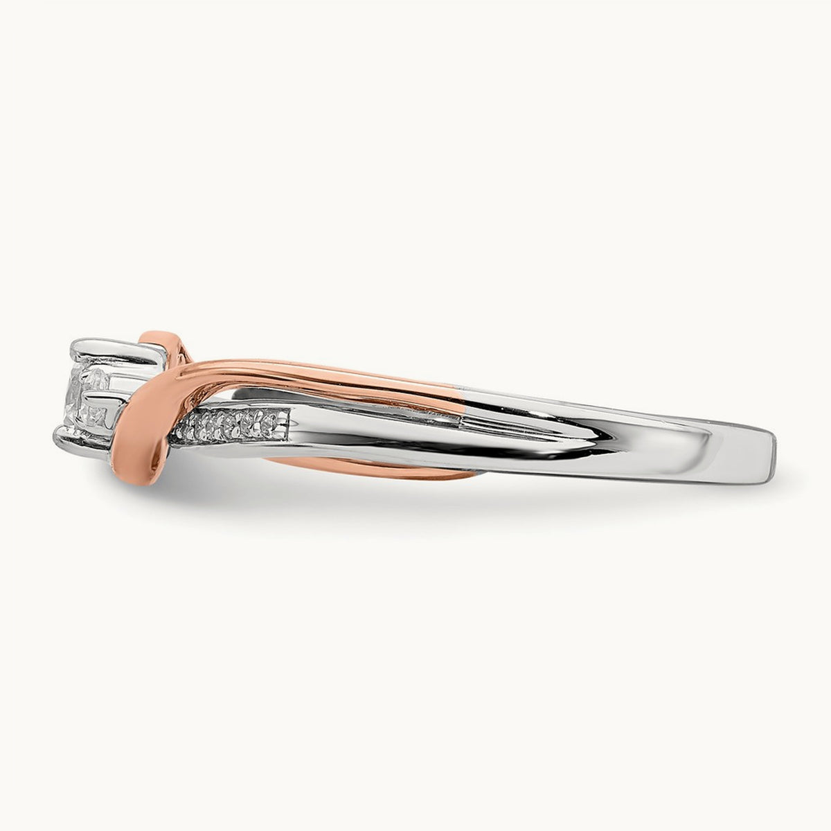Bypass Engagement Ring, 0.50 ct tw Lab-Grown Diamond
