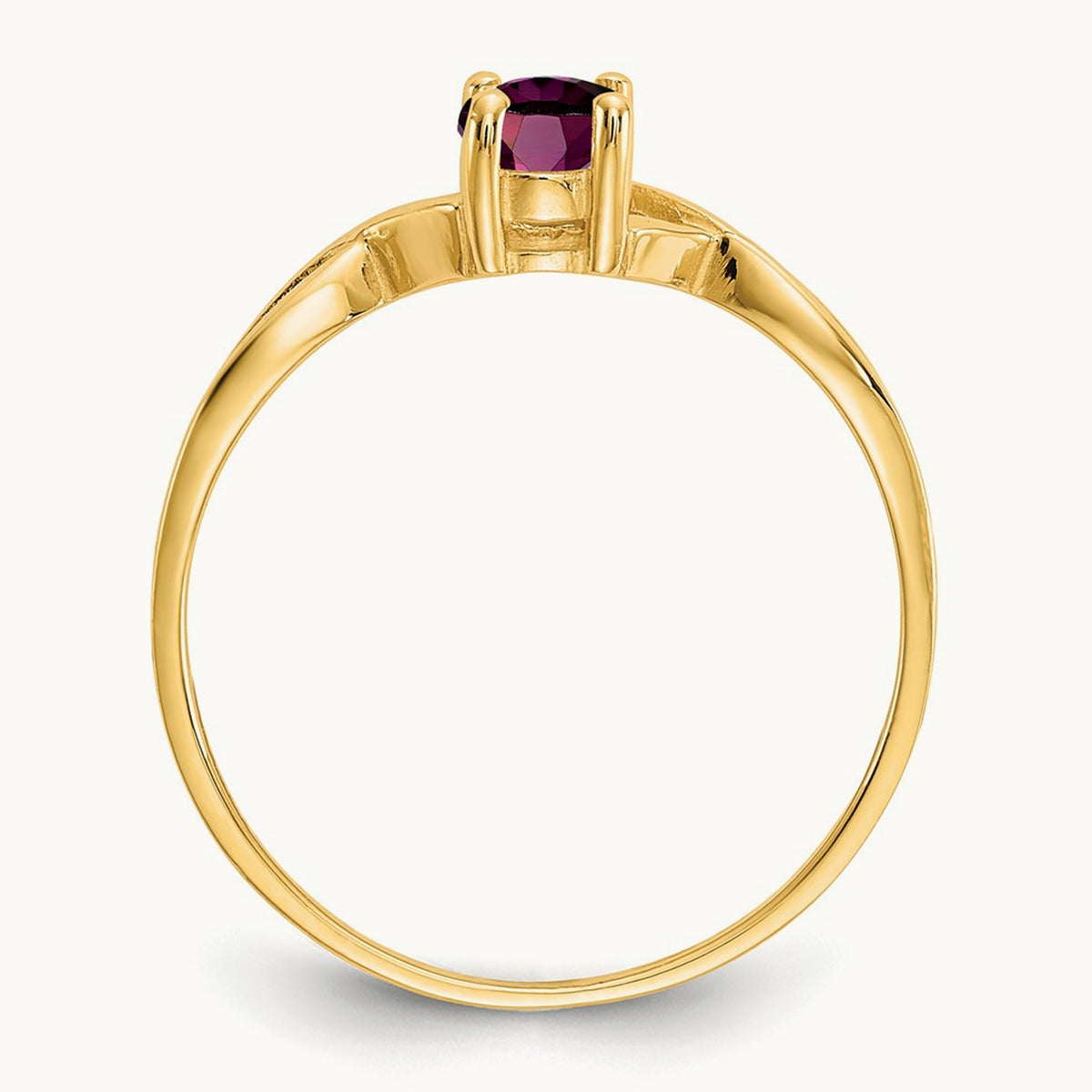 Rhodolite Garnet Birthstone Ring, 14K