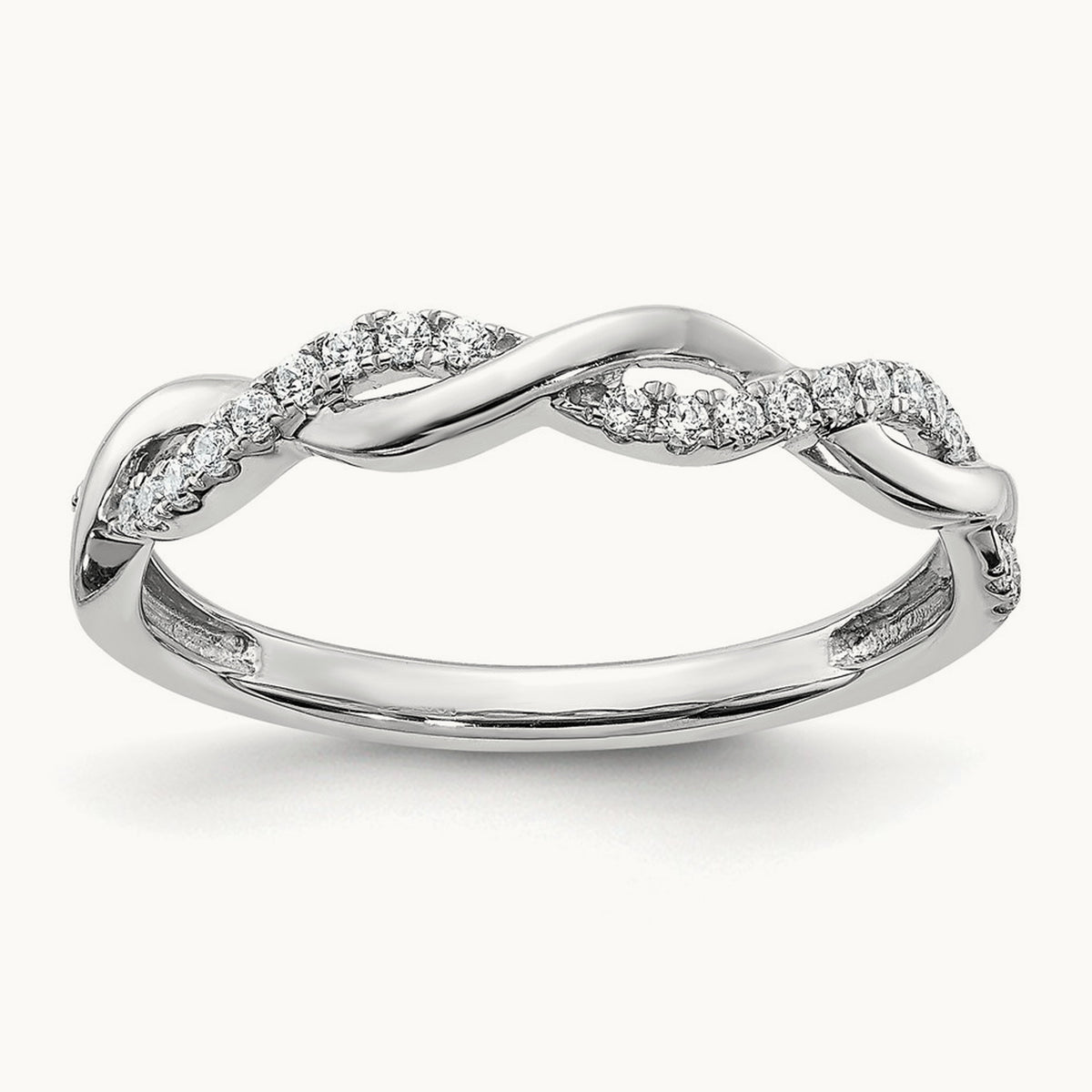 Twist Wedding Band, 0.10 ct tw Lab-Grown Diamond — photo set
