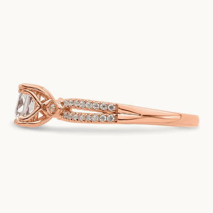 Cushion Semi-Mount Engagement Ring, 3/4-2 ct