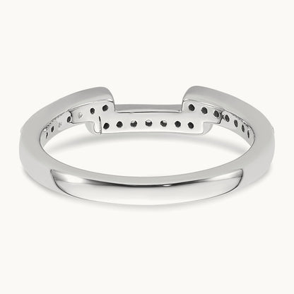 Diamond Wedding Band, 14K White Gold