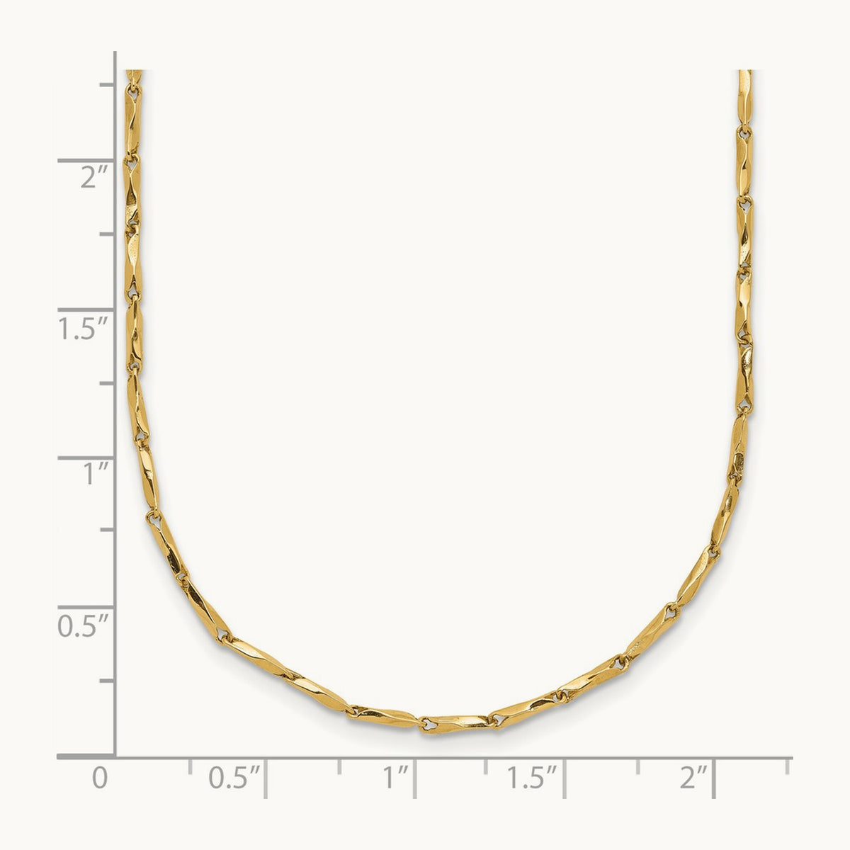 Polished Fancy Link 17in Necklace, 14K