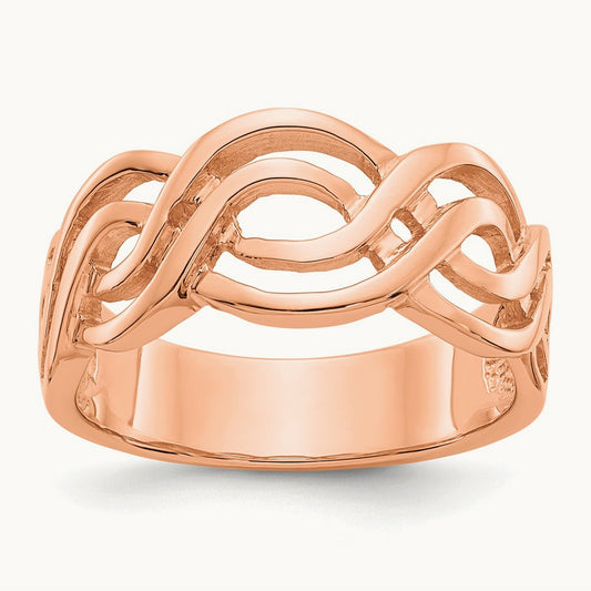 Infinity Ring, 14K Rose Gold