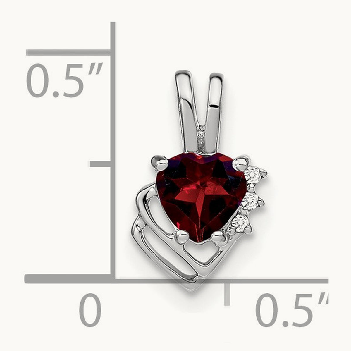 Garnet and Diamond Pendant — photo set