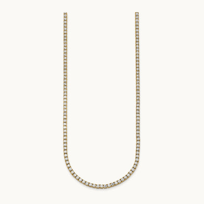 Straight Tennis Necklace, 9-12 ct Lab-Grown Diamond