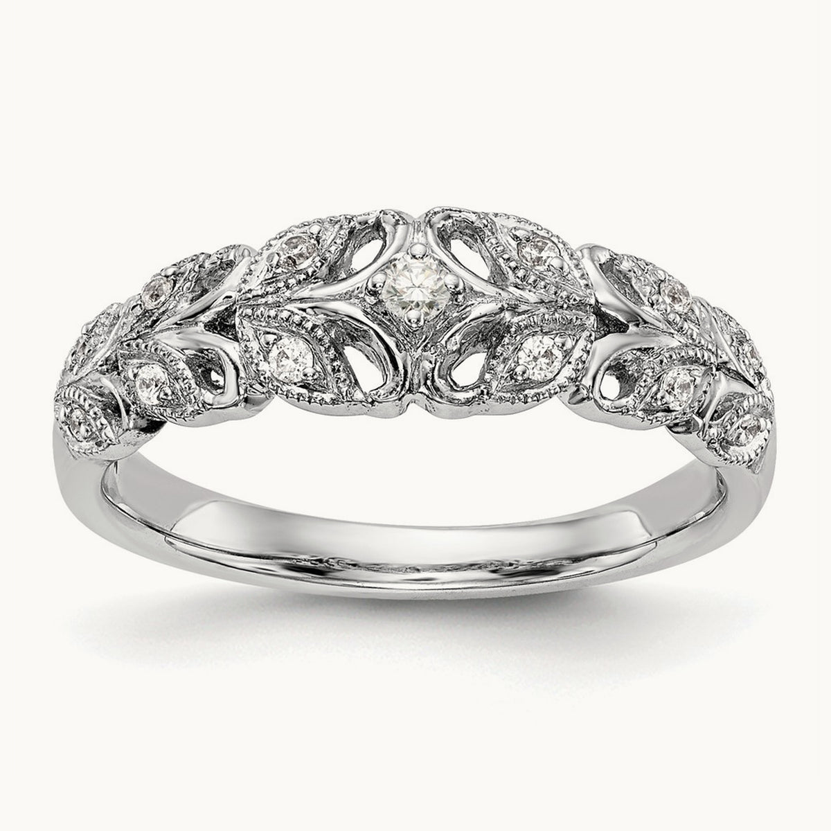 Diamond Band, 14K White Gold
