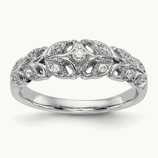 Diamond Band, 14K White Gold
