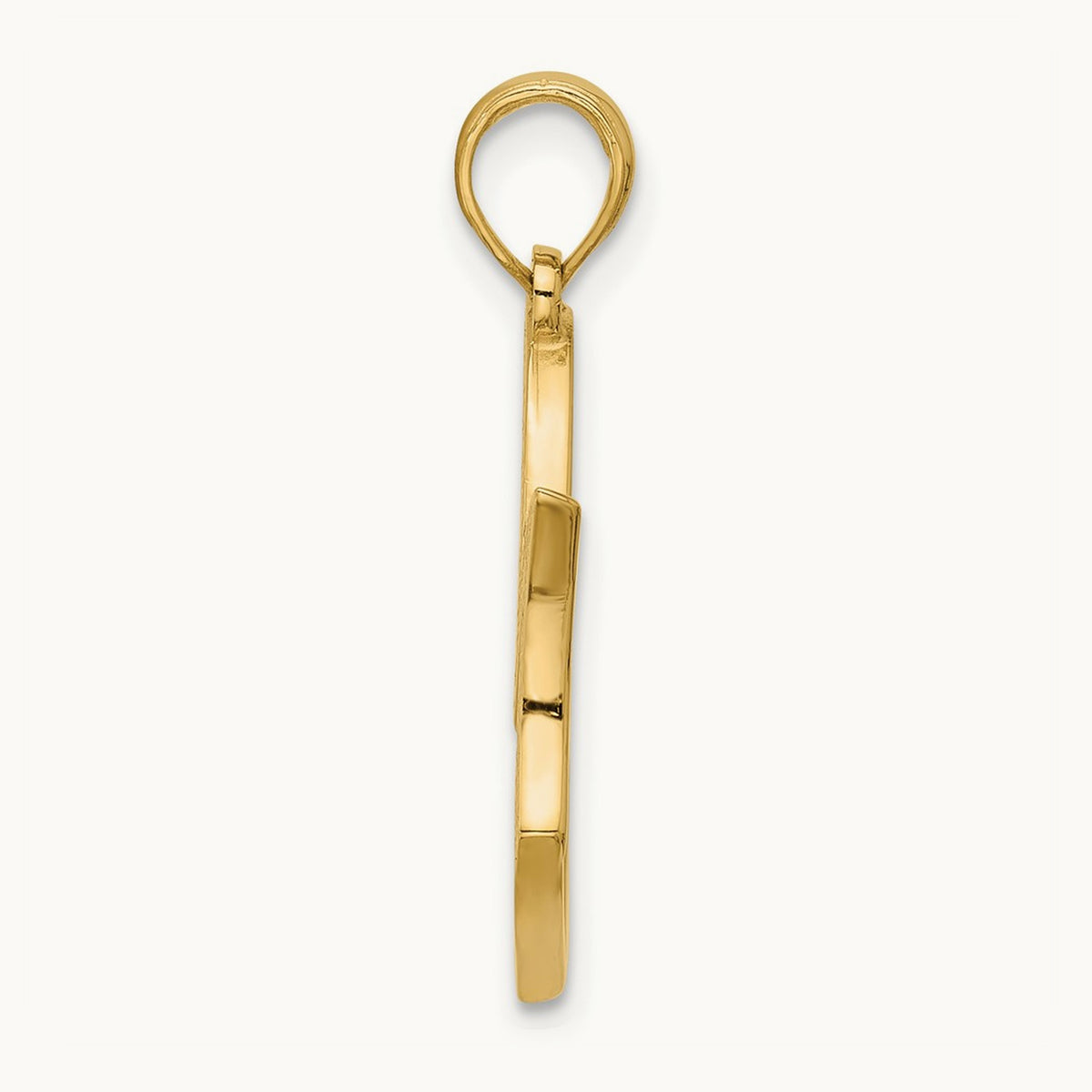 Polished Mom And Heart Pendant, 14K