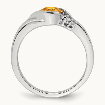 Citrine and Diamond Ring — photo set