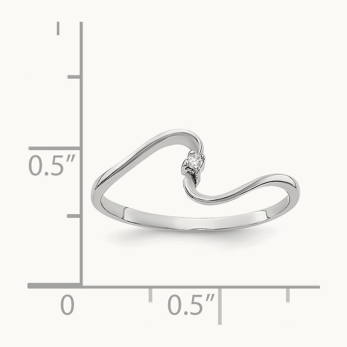 AA Diamond ring, 14K White Gold